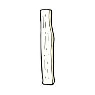 comic cartoon wood post N3