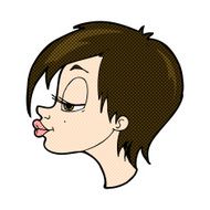 comic cartoon pretty woman N84