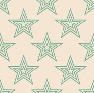 seamless scribble stars retro pattern