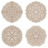 Set of four hand drawn ornaments N8