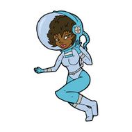 cartoon space woman N40