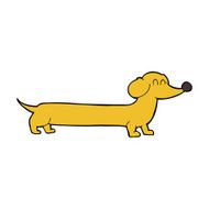 Cartoon Dachshund N24