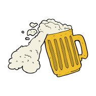 cartoon mug of beer N42