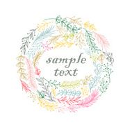 Vector wreath frame N2