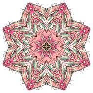 Round mandala kaleidoscopic lace ornamental background N8