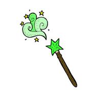 comic cartoon magic wand N13