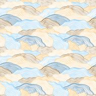 Seamless pattern with wavy scale texture N12