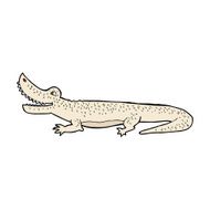 cartoon happy crocodile N12