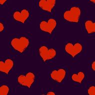 Vector Seamless Hearts Pattern Background N30