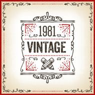 Hand Drawn Vintage Label N3