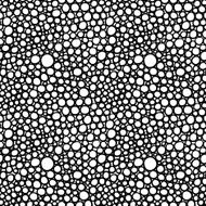 abstract hand drawn circles seamless background pattern