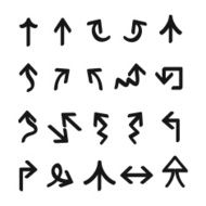 set of black arrows N6