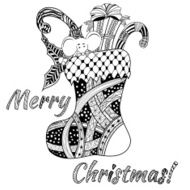 Doodle style - christmas background