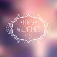 Vector valentines day greeting card