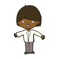 cartoon happy man N750