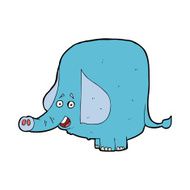 cartoon funny elephant N26