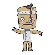 cartoon funny old robot N15