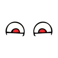 Cartoon Red Eyes N14