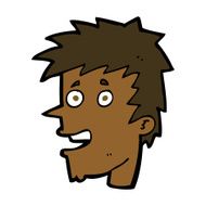 cartoon happy boy face N71