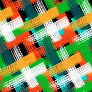 Vector seamless bold plaid pattern N8