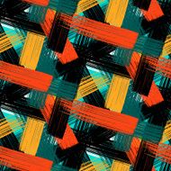 Vector seamless bold plaid pattern N9