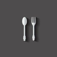 Spoon and fork icon