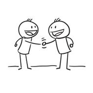 Stick Figure Hand Shake