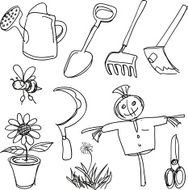 Farming tools collection