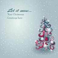 backdrop with shiny christmas tree N3