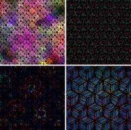 set of abstract color vector decoration pattern background