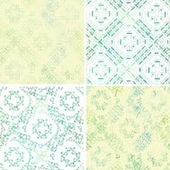 set of abstract color vector decoration pattern background N2