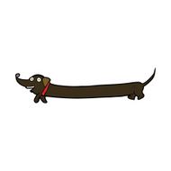Cartoon Dachshund N25