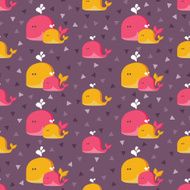 funny simple whales pattern