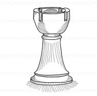 Sketch Chess Rook Stripe