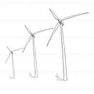 Sketch wind power