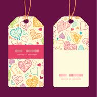 Vector doodle hearts heart silhouette pattern frame N20