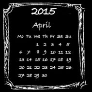 April Calendar 2015 N2