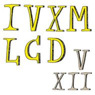 Roman numerals - doodles