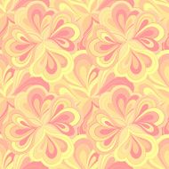 Vector doodle hand drawn seamless floral pattern N24