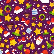 NYChristmasPatternVectorFlatBackground07