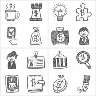 Business Doodle Icons N4