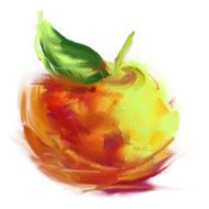 drawing apple