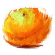 drawing orange