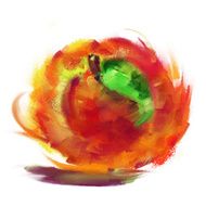 drawing peach