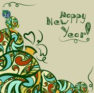 New Year Greeting Card N28