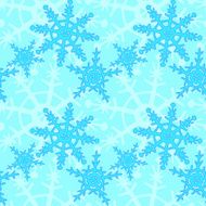 Doodle snowflakes pattern