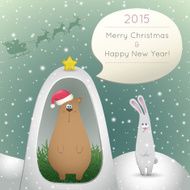 bear and hare congratulate