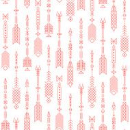 Seamless abstract pattern with stylized arrows N2