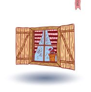 Window set doodle Vector illustration N26