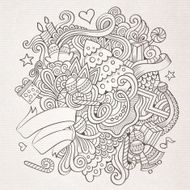 New Year sketch background N2